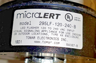 Tomar microlert 295LF-120-240-W Mini Led Warning Light