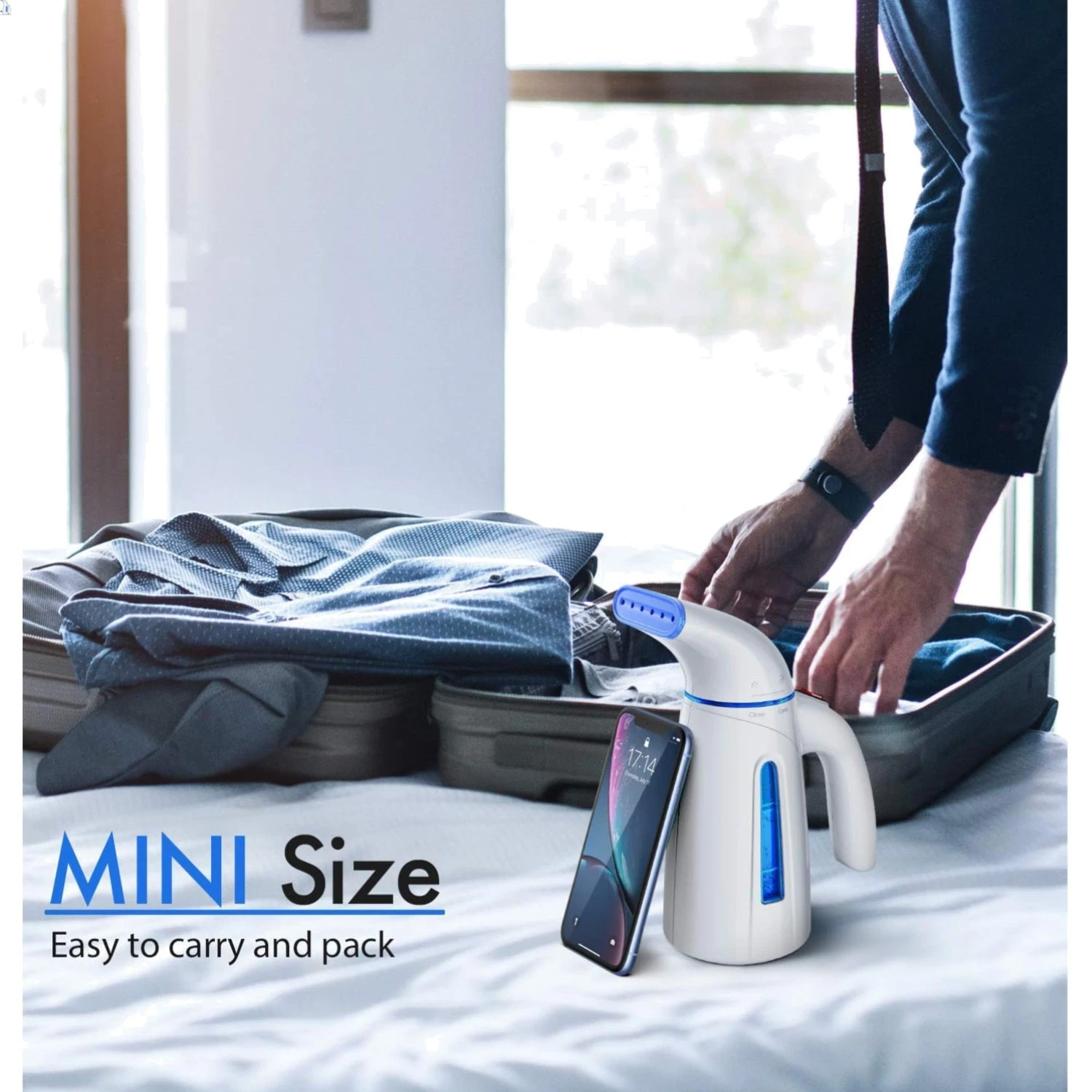 Portable Handheld Clothes Steamer - 700W, 240ml Capacity, Travel Essential