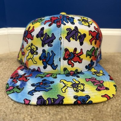 Grateful Dead Hat Cap Dancing Bears Snapback Bioworld Adjustable AOP