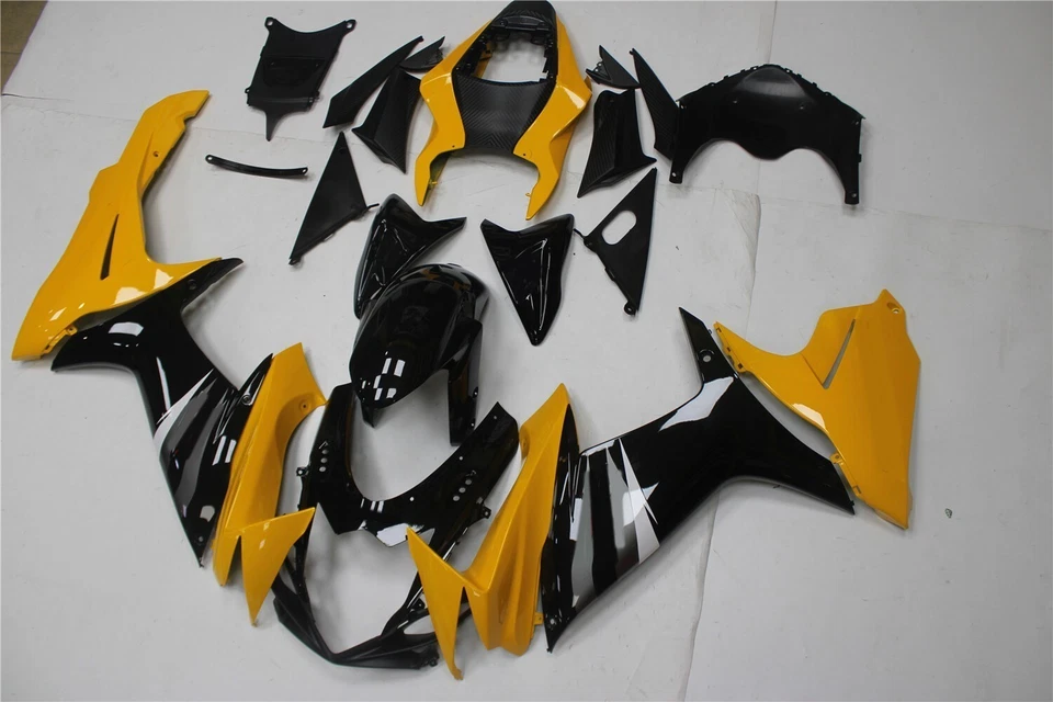 Kit de carenado ABS amarillo negro para Suzuki 2011-2023 GSXR600 GSXR750 kit de carrocería Foto 2 de 4