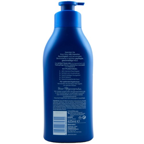 Nivea Body Milk 5in1 6 x 625ml mit Pumpe Lotion 48H Pflege bei trockener Haut - Bild 2 von 2