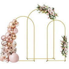 Arch Backdrop Stand, Set of 3 Metal Arch Stand Wedding Arch Frame 7.3FT, 6.6F...