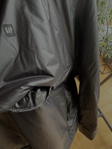 Chaqueta de plumón YZY Gap Balenciaga Mock Neck negra L - nueva, oversize, + cordones - Imagen 15 de 19
