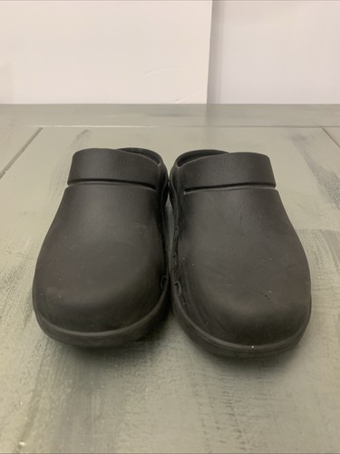Sandales sabots femme Oofos Oocloog pointure 6 récupération noir chaussures à enfiler - Photo 2/9