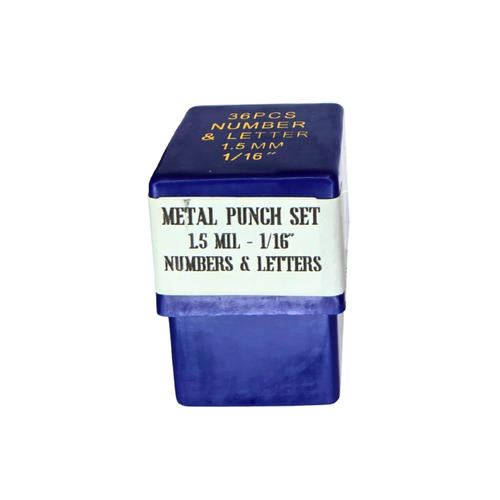 Punzón de sello de letras y números 36 piezas 1,5 mm 1/16" - Imagen 3 de 3