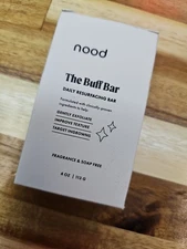 Nood The Buff Bar Fragrance & Soap Free Plant Base Buff Detox Cleanse NEW IN BOX