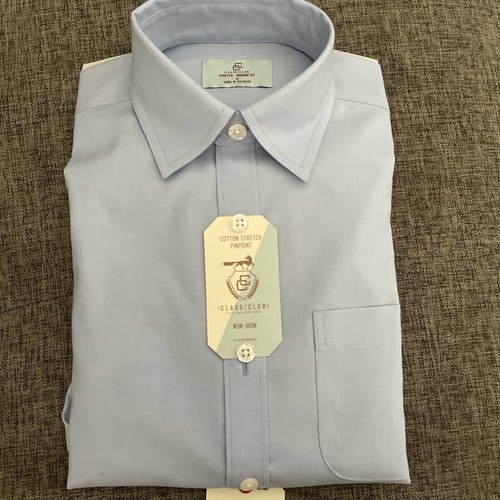 New-Boys Classic Club Modern Fit Long Sleeve Blue Dress Shirt Size 12 (YB-2) - Picture 1 of 9