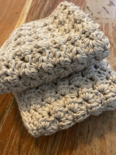 Handgefertigte 100 % Baumwolle Spa Gesichtstuch Waschlappen M-Pergament, 9"x9" Geschenk - Bild 2 von 4