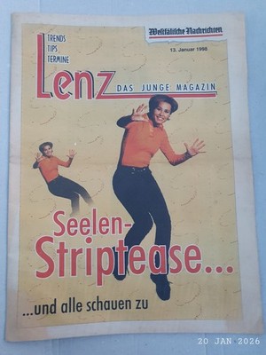 1998: Westfälische Nachrichten ''LENZ, das junge Magazin'' - Seelen-Striptease, ..