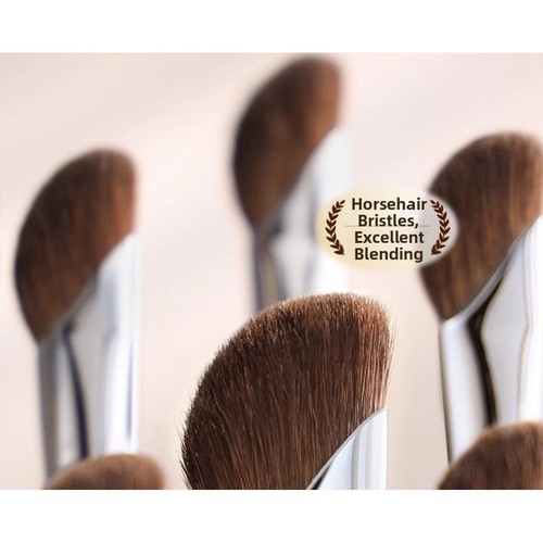 Rose Gold Nose Contour Brush Set Horsehair Angled Sickle Shape for Nose Shading - Picture 5 of 16