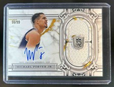 2023-24 Topps Royalty Michael Porter Jr. Regalia Relic Jersey Auto #96/99