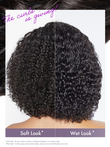 Pelucas rizadas sin pegamento de 8" cabello humano precortado/arrancado, indetectables HD listas para encaje... - Imagen 5 de 6