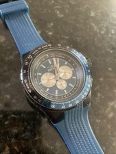 Invicta Men's 33037 Aviator Quartz Chronograph Blue, Black Dial Silicone Watch