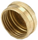 5 Pack - Garden Hose Cap, Lead-Free Brass, 3/4 In. GHT - 757404-12