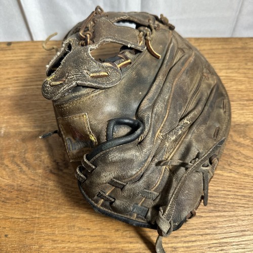 Guantone da baseball softball Nokona 12,75" vintage prima base cacciatore lancio sinistro - Foto 4 di 14