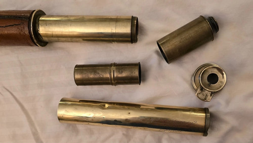 Antique SPENCER BROWNING & CO. MARITIME TELESCOPE. - Picture 4 of 8