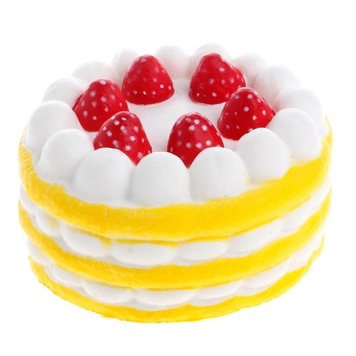Squishy Jumbo Simulazione Fragola Torta Compleanno Squishies Pu Slow Rising Fun S - Foto 14 di 28