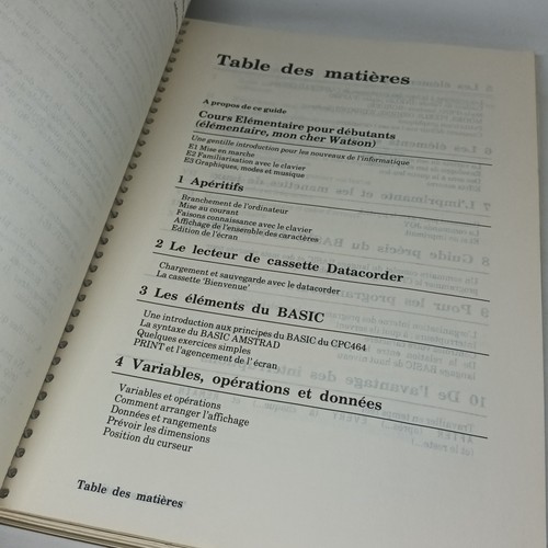 LIVRE AMSTRAD CPC 464 Manuel Guide Utilisateur Francais vintage ordinateur - Afbeelding 2 van 4