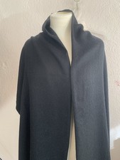 Vintage Handwoven India 70 Pashmina 30 Silk Black Scarf/Shawl 36X85