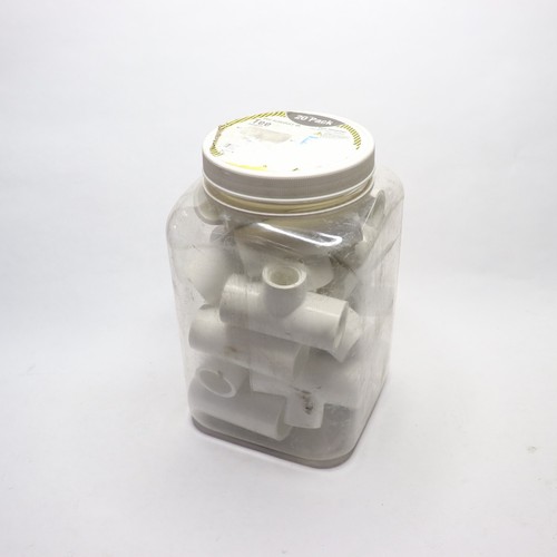 (20-Pk) Charlotte Tee Sch 40 PVC 3/4" x 3/4" x 1/2" PVC 02401 2920HD