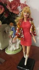 Vintage Barbie: Knit Orange/Peach Dress - Mod Clone Jacket and Lace-up Boots