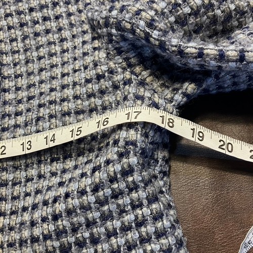 Chaqueta Blazer Coldwater Creek Mujer Tweed Talla 8 Azul Gris Metálico Mezcla Lana - Imagen 12 de 13