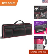 Waterproof 61 Key Keyboard Gig Bag - Durable 600D Oxford Cloth Protection