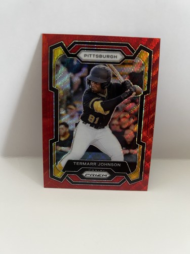 2024 Panini Prizm Béisbol Termarr Johnson Ruby Wave Prizm #199 Pittsburgh - Imagen 1 de 1