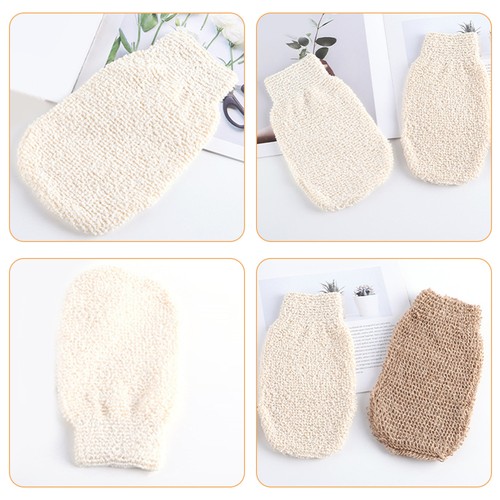 3 Pcs Exfoliating Bath Mittens Skin Scrubbing Gloves for Shower - Picture 5 of 12
