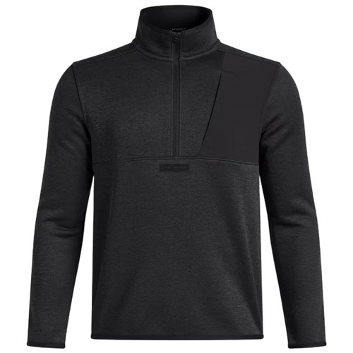 Under Armour Junior Boys Drive Hybrid Storm SweaterFleece Half Zip Golf Top UA - Picture 2 of 7