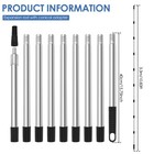Paint Roller Extension Pole 10.83ft 9 Segmented Lightweight Stainless FacNf