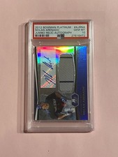 Nolan Arenado 2012 Bowman Platinum Jumbo Relic Jersey Auto Autograph PSA 10