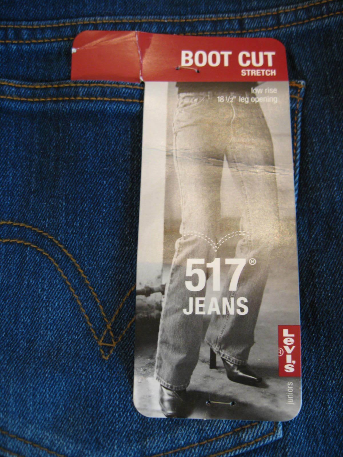 LEVI JEANS 13 M Jr 517 Stretch Bootcut Denim Blue Jean Levis 36 x 32 NEW w  TAG | eBay