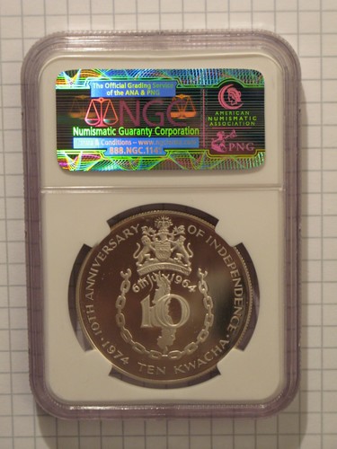 Malawi 10 Kwacha 1974 Independence, NGC PF 67 UC - Picture 4 of 4