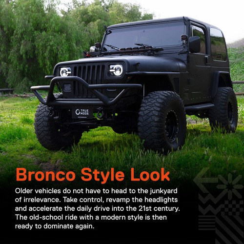 2X 5x7" 7X6" LED Headlights Hi/Lo DRL Turn Signals For Ford F250 F350 F450 F550 - Bild 2 von 7