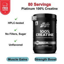 MuscleTech Creatine Monohydrate Powder, Micronized Muscle Recovery - 80 Servings