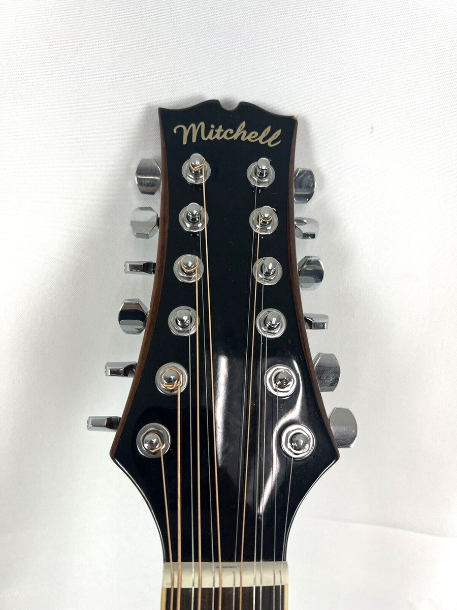 Mitchell D-120S-12e/n 12 string electric acoustic guitar