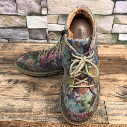Josef Seibel Neele 01 Mujer Cuero Floral Cordones Botines Reino Unido 4.5 / UE 37 - Imagen 13 de 23