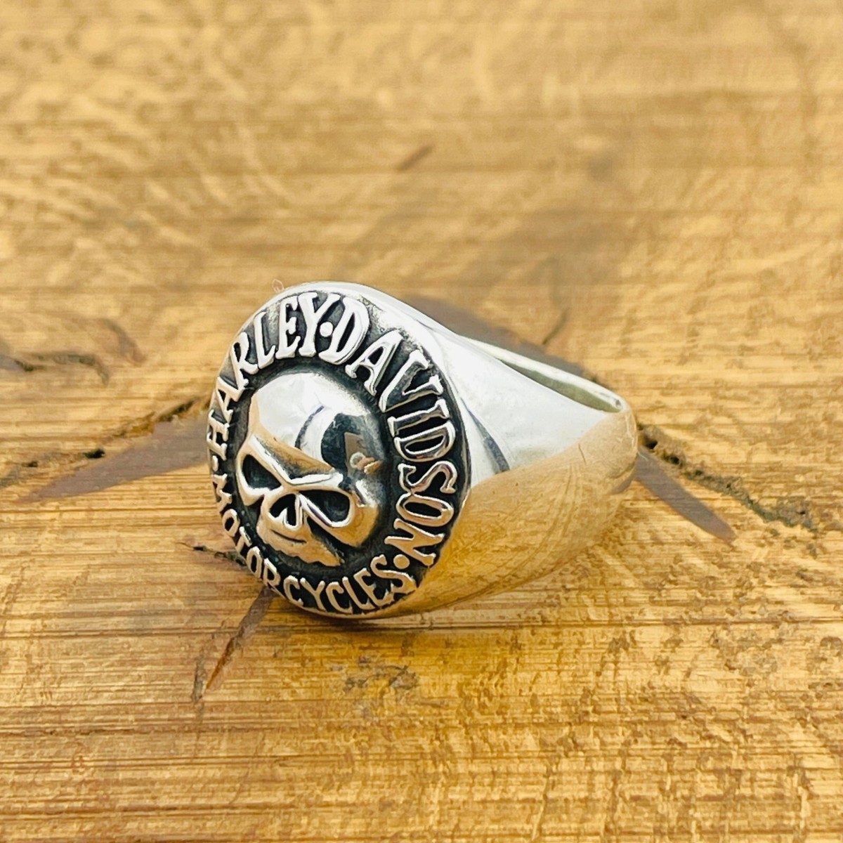 Harley Davidson 925シルバーリング 18号　NYで購入 Harley Davidson Ring 925 Sterling Silver Ring Motorcycle