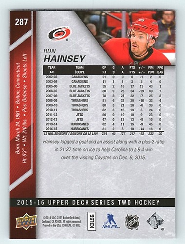 2015-16 UPPER DECK SERIES 2 Base Cards - Take Your Pick to Complete your set - Picture 74 of 386