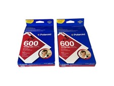 2 Polaroid 600 write-on instant film 10 photo pack 3.5 x 4.2" NEW Expired 2004