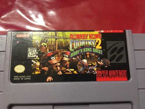 Donkey Kong Country 2: Diddy's Kong Quest (Super Nintendo, 1995) SNES Tested! - Picture 6 of 7