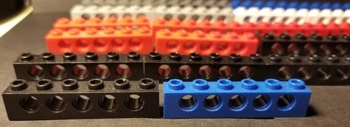 LEGO GUNINE 20 TEILE 1 X 6 MIT 5 LÖCHERN MEHRFARBIG  - Bild 4 von 6