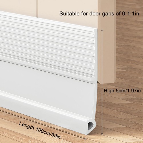 Bloqueador de tiro debajo de la puerta tapón de tiro de puerta barrido aislante insonorizado EE. UU. - Imagen 12 de 12
