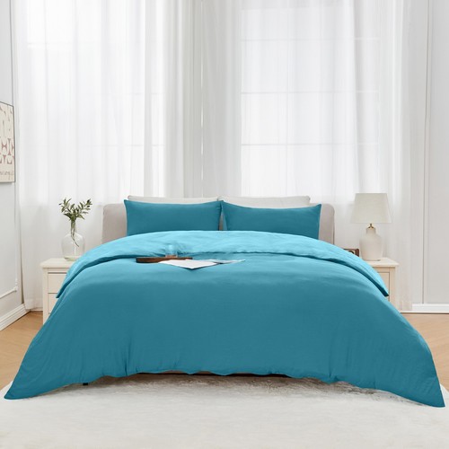 2000TC Ultra Soft Doona Duvet Quilt Cover Pillowcase Double Queen King Size Bed - Picture 49 of 60