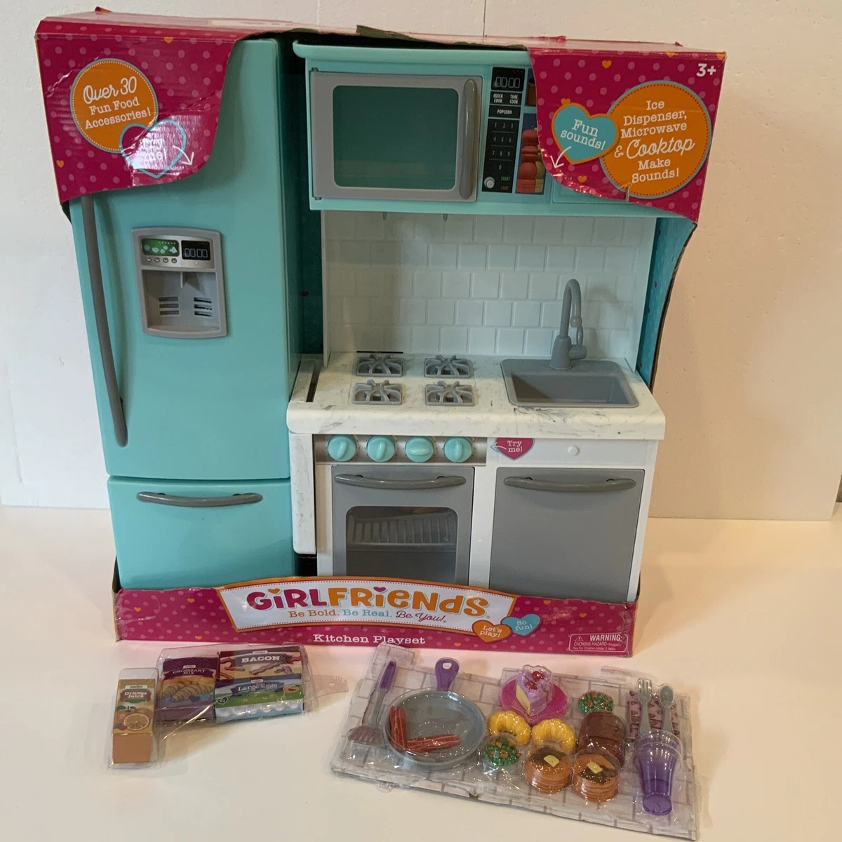 GirlFriends My Life Kitchen Doll Playset 30 Food Accessories