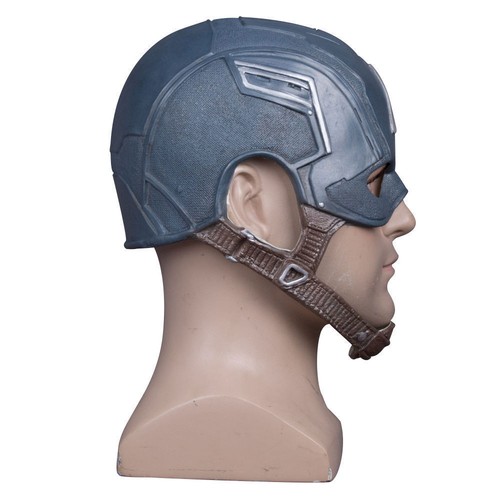 Máscara Capitán América Steve Rogers Casco de Látex Juegos con disfraces Halloween Superhéroe - Imagen 3 de 7
