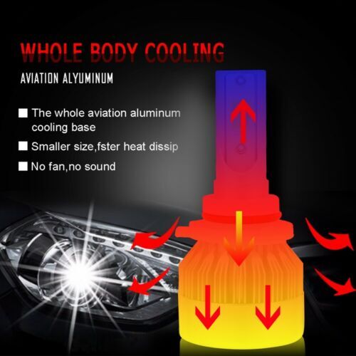 Kit de faros LED para Lincoln Town Car 2003-2011 bombillas altas bajas + antiniebla 6000 k - Imagen 9 de 12