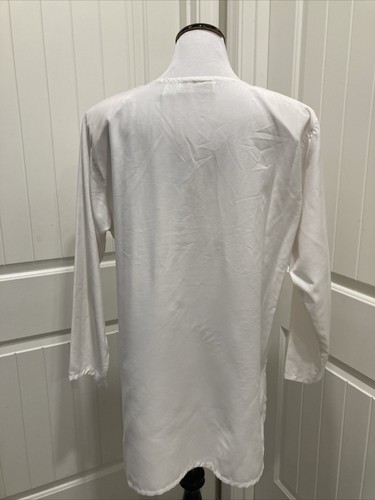 VTG White Diana Marco Tunic SZ 18 Ribbon Design - Picture 6 of 14