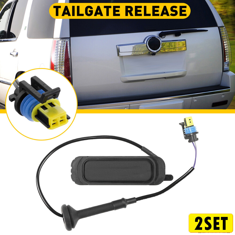 2Set 15106857 For Chevrolet Silverado Cadillac Lift Gate Tailgate Release Switch